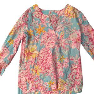 Lilly Pulitzer Cotton Tunic Top Large
